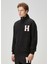 Siyah Yakası Fermuarlı Sweatshirt 3