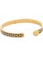 Chain Black Gold Hinged 18 Ayar Altın Kaplama Kadın Bileklik 2
