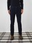 Erkek Lacivert Pamuk Dokulu Slim Fit Denim Pantolon 2