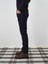 Erkek Lacivert Pamuk Dokulu Slim Fit Denim Pantolon 3