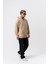 Erkek Far From Basic Nakışlı Kapüşonlu Oversize Hoodie Bej 4