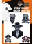 Ütü ile Yapışan Dokuma Arma Seti Patch Kurukafa, Korsan, Skull Modeli 1