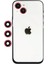 Newface iPhone 14 Shine Kamera Lens - Kırmızı 1
