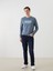 Yeni Sezon Bisiklet Yaka Uzun Kollu Baskılı Erkek Sweatshirt 2