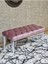 Beyaz Boyalı Tel Ayaklı 90 cm Puf Bench - Puf - Bench - Kasalı Oturak - Oturak - Yatak Ucu Puf Pembe Renk 90 x 41 Boyut/ebat 1