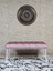 Beyaz Boyalı Tel Ayaklı 90 cm Puf Bench - Puf - Bench - Kasalı Oturak - Oturak - Yatak Ucu Puf Pembe Renk 90 x 41 Boyut/ebat 3