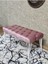 Beyaz Boyalı Tel Ayaklı 90 cm Puf Bench - Puf - Bench - Kasalı Oturak - Oturak - Yatak Ucu Puf Pembe Renk 90 x 41 Boyut/ebat 4