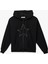Cepli Kapüşonlu Fermuarlı Suni Süet Detaylı Oversize Taşlı Sweatshirt 1