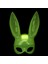 Karanlıkta Parlayan Fosforlu Tavşan Maskesi – Glow Bunny Masquerade Maske (32X22 Cm) - Lisinya 2