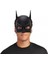 siyah renk çocuk boy arkadan lastikli batman maskesi 20x14 cm 4