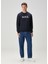 Lacivert Logo Baskılı Sweatshirt 2