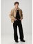 Camel Deri Bomber Ceket 3