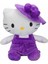 Sunman Pelüş OT180200-B Hello Kitty Mor Elbiseli Şapkalı 50 cm 1