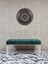 Beyaz Boyalı Tel Ayaklı 90 cm Puf Bench - Puf - Bench - Kasalı Oturak - Oturak - Yatak Ucu Puf Yeşil Renk 90 x 41 Boyut/ebat 3