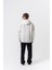 Erkek No Perch Nakışlı Kapüşonlu Oversize Hoodie Ekru 5