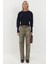 Kadın Slim Fit Yuvarlak Yaka Örgü Hırka Lacivert 5