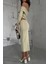 Kadın Örme Tek Omuzlu Asimetrik Kesimli Maksi Bodycon Elbise Natural 3