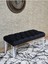 Beyaz Boyalı Tel Ayaklı 90 cm Puf Bench - Puf - Bench - Kasalı Oturak - Oturak - Yatak Ucu Puf Siyah Renk 90 x 41 Boyut/ebat 1