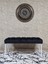 Beyaz Boyalı Tel Ayaklı 90 cm Puf Bench - Puf - Bench - Kasalı Oturak - Oturak - Yatak Ucu Puf Siyah Renk 90 x 41 Boyut/ebat 3