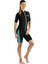 Lido Lady Shorty Dalış Elbisesi 2mm - M-Black - Aquamarıne 2