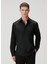 Siyah Oversized Poplin Gömlek 1