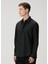 Siyah Oversized Poplin Gömlek 4