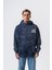 Erkek Mma Baskılı Kapüşonlu Oversize Hoodie Lacivert 2