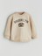 Yeni Sezon Bisiklet Yaka Baskılı Erkek Bebek Sweatshirt 1
