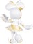 Star Style Minnie Beyaz Gold Heykel 4