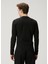 Siyah Garni Detaylı Uzun Kollu T-Shirt 4