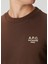 Kahverengi Logo Nakışlı Sweatshirt 5