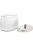 Gümüş Metal Kapaklı Cam Oval Kavanoz 19 cm 2