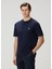 Lacivert Logo Nakışlı T-Shirt 1