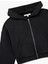 Rahat Kalıp Kanguru Cepli Fermuarlı Yıkamalı Kapüşonlu Crop Sweatshirt 3