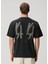 Siyah Logo Baskılı T-Shirt 4