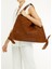 Cador Kahverengi Kadın Rafya Plaj Çantası 2