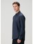 Lacivert Oversized Poplin Gömlek 4