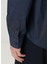 Lacivert Oversized Poplin Gömlek 6