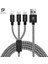 Dux Ducıs 3in1 USB Type C-Iphone ve Mikro Kopmaz USB Kablo Hızlı ŞARJ-(1903) 1