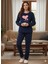Kadın Lacivert Polar Pijama Takımı 1