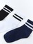 Yeni Sezon Çizgili Erkek Çocuk Soket Çorap 3'lü 2