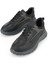 , Erkek Hakiki Deri Sneaker 153983Z907 Siyah 5