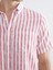 Yeni Sezon Regular Fit Kısa Kollu Çizgili Poplin Erkek Gömlek 3