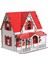 CCY00093 Ahşap Kırmızı Villa Ev 1