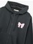 Fermuarlı Kapüşonlu Kanguru Cepli Arkası Fiyonk Baskılı Şardonlu Oversize Sweatshirt 3