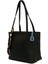 Siyah Üç Bölmeli Şallı Tote Çanta 2