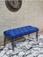 Siyah Boyalı Tel Ayaklı 90 cm Puf Bench - Puf - Bench - Kasalı Oturak - Oturak - Yatak Ucu Puf Mavi Renk 90 x 41 Boyut/ebat 1