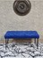 Siyah Boyalı Tel Ayaklı 90 cm Puf Bench - Puf - Bench - Kasalı Oturak - Oturak - Yatak Ucu Puf Mavi Renk 90 x 41 Boyut/ebat 2