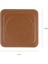 Bardak Altlığı,6’lı Set,masaüstü Yuvarlak Cup Coaster,vegan Suni DERI,11X11 Cm.,taba 5