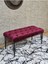 Siyah Boyalı Tel Ayaklı 90 cm Puf Bench - Puf - Bench - Kasalı Oturak - Oturak - Yatak Ucu Puf Bordo Renk 90 x 41 Boyut/ebat 1